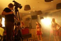 Reportage du clip de "Los del Sol"